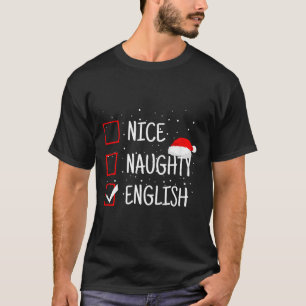 Schöne Unartige Englische Weihnachts-Checkliste Lu T-Shirt