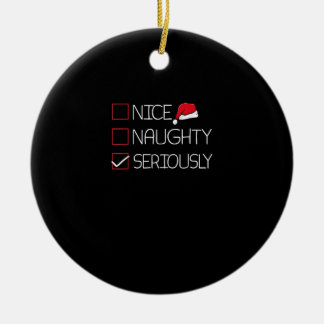 Schöne Unartige Ernsthaft Weihnachten Moderner Sti Keramik Ornament