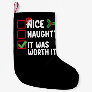 Schöne Unartige Es War Es Wert Weihnachtsliste Kleiner Weihnachtsstrumpf