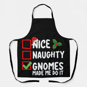 Schöne unartige Gnome haben mich dazu gebracht Wei Schürze