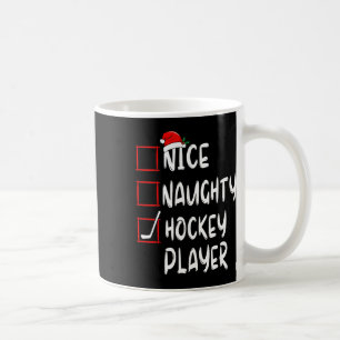 Schöne unartige Hockeyspielerliste Weihnachten San Kaffeetasse
