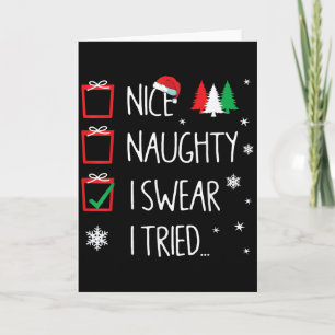 Schöne Unartige Ich Habe Santas Unartige Liste Aus Karte