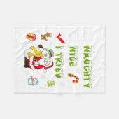 Schöne Unartige Ich Habe Versucht Frohe Weihnachte Fleecedecke (Vorderseite (Horizontal))