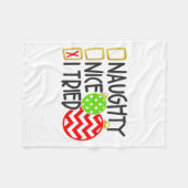 Schöne Unartige Ich Habe Versucht Ornamente Neuhei Fleecedecke (Vorderseite (Horizontal))