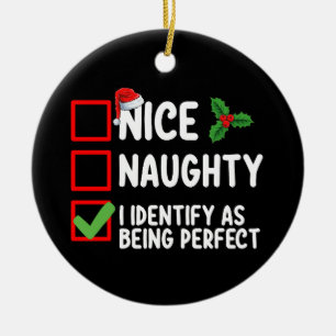 Schöne Unartige Ich identifiziere mich als perfekt Keramik Ornament