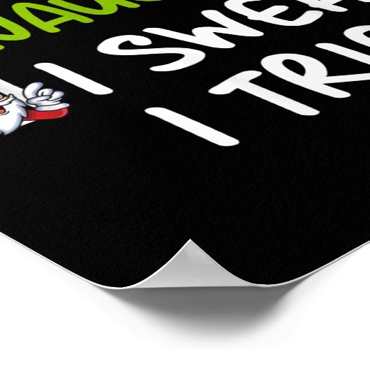 Schöne Unartige Ich Schwöre Ich Habe Lustige Weihn Poster (Ecke)