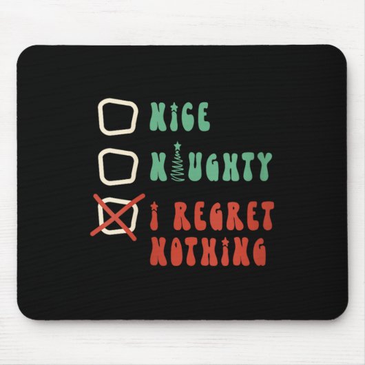 Schöne Unartige Ich Schwöre Ich Habe V-Ausschnitt Mousepad (Vorne)