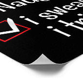 Schöne Unartige Ich schwöre Ich habe versucht Lust Poster (Ecke)