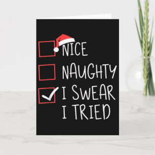 Schöne Unartige Ich Schwöre Ich Habe Weihnachten S Karte