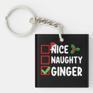 Schöne Unartige Ingwer Weihnachtsliste Familie Url Schlüsselanhänger