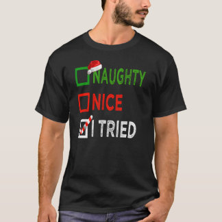 Schöne unartige Iried Weihnachten 2020 Retro T-Shirt