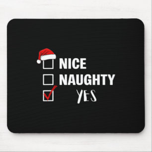 Schöne Unartige Ja - Lustiger Weihnachtsmann Weihn Mousepad