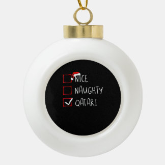 Schöne unartige katarische Weihnachts-Erbe Keramik Kugel-Ornament