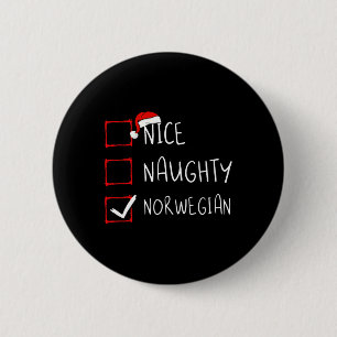 Schöne unartige norwegische Weihnachten Norwegen E Button