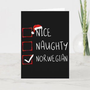 Schöne unartige norwegische Weihnachten Norwegen E Karte