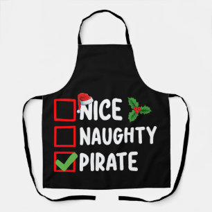 Schöne unartige Piratenfamilie passende Weihnachts Schürze