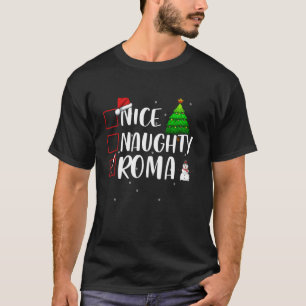 Schöne unartige Roma-Zigeuner-Weihnachts-Matching- T-Shirt