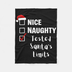 Schöne Unartige testeten Santas Grenzen - Lustiger Fleecedecke