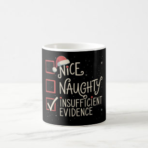 Schöne Unartige Unzureichende Beweise Weihnachten Kaffeetasse