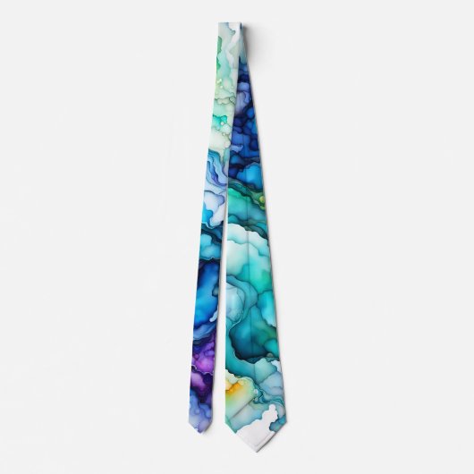 Schöne und Abstrakte Pasta Art Neck Tie Krawatte (Rückseite)