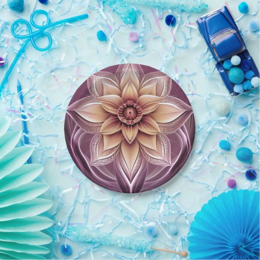 Schöne und Atemberaubende Moderne Fantasy Lotus Bl Pappteller (Party)