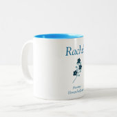 Schöne und blaue Mama Zweifarbige Tasse (Vorderseite Links)