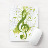 Schöne und coole Musiknoten mit Spritzer Mousepad (Mit Mouse)