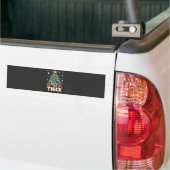 Schöne und dick Funny Weihnachtsbaum Xmas Autoaufkleber (Auf Lkw)
