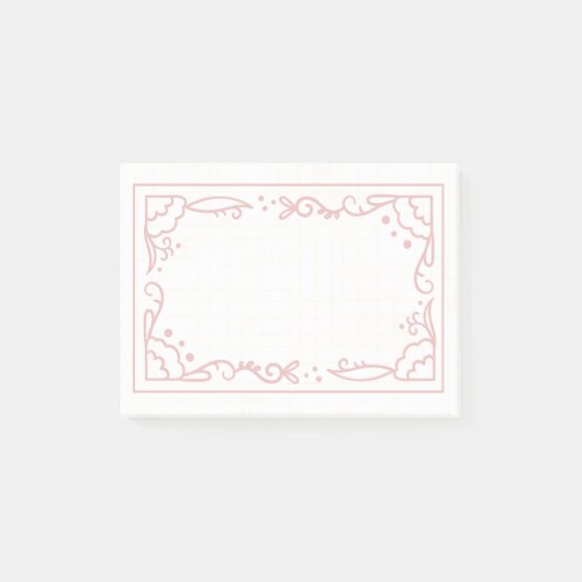 Schöne und einfache Rahmenkonstruktion Post-it Klebezettel (Vorderseite)