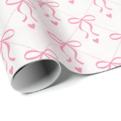 Schöne und einfache rosa Gestaltung Geschenkpapier (Rolleneckpunkt)