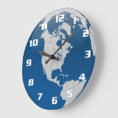 Schöne und einzigartige Erde und Erde Große Wanduhr (Winkel)