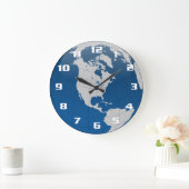 Schöne und einzigartige Erde und Erde Große Wanduhr (Zuhause)