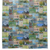 Schöne und elegante Bilder von Claude Monet Duschvorhang (Vorderseite)