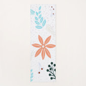 Schöne und elegante Ditsy-Blume und Blätter | Yogamatte (Vorderseite)