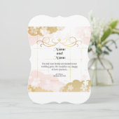 Schöne und elegante Pastellhochzeit Einladung (Stehend Vorderseite)