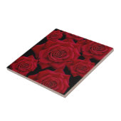 Schöne und elegante Rote Rose Fliese (Seite)