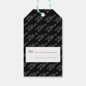 Schöne und elegante Weihnachten Personalisiert Geschenkanhänger (Rückseite)