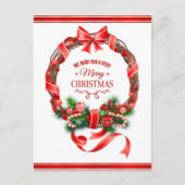 Schöne und elegante Weihnachtsfeier Postkarte (Vorderseite)