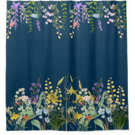 Schöne und elegante Wildblume Duvet Cover Duschvorhang