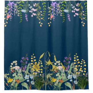 Schöne und elegante Wildblume Duvet Cover Duschvorhang
