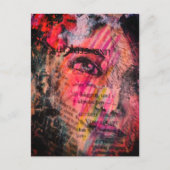 schöne und farbenfrohe abstrakte Gesicht-Mixed-Med Postkarte (Vorderseite)