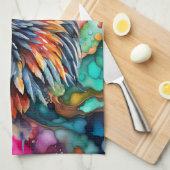 Schöne und farbenfrohe Bald Eagle Küche Handtuch (Viertel Falte)