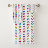 Schöne und farbenfrohe Blätter Badezimmer Handtuch Badhandtuch Set (Insitu)