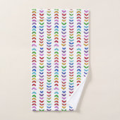 Schöne und farbenfrohe Blätter Badezimmer Handtuch Badhandtuch Set (Handtuch)