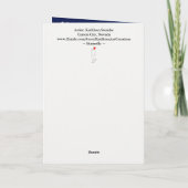 Schöne und farbenfrohe Butterfly-Grußkarte Dankeskarte (Rückseite)