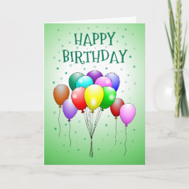 Schöne und farbenfrohe Geburtstagskarte Karte