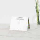 Schöne und farbenfrohe Greyhounds-Grußkarte Dankeskarte (Rückseite)