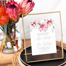 Schöne und farbenfrohe Hochzeitsfeier Einladung