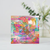 Schöne und farbenfrohe Hummer Grußkarte (Stehend Vorderseite)