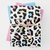 Schöne und farbenfrohe Leopardendrucke Geschenkpapier Set (Beispiel)